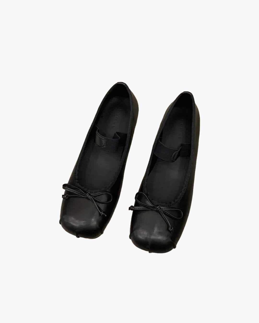 Angela Bowtie Leather Ballet Flats - Women's Fashion Footwear