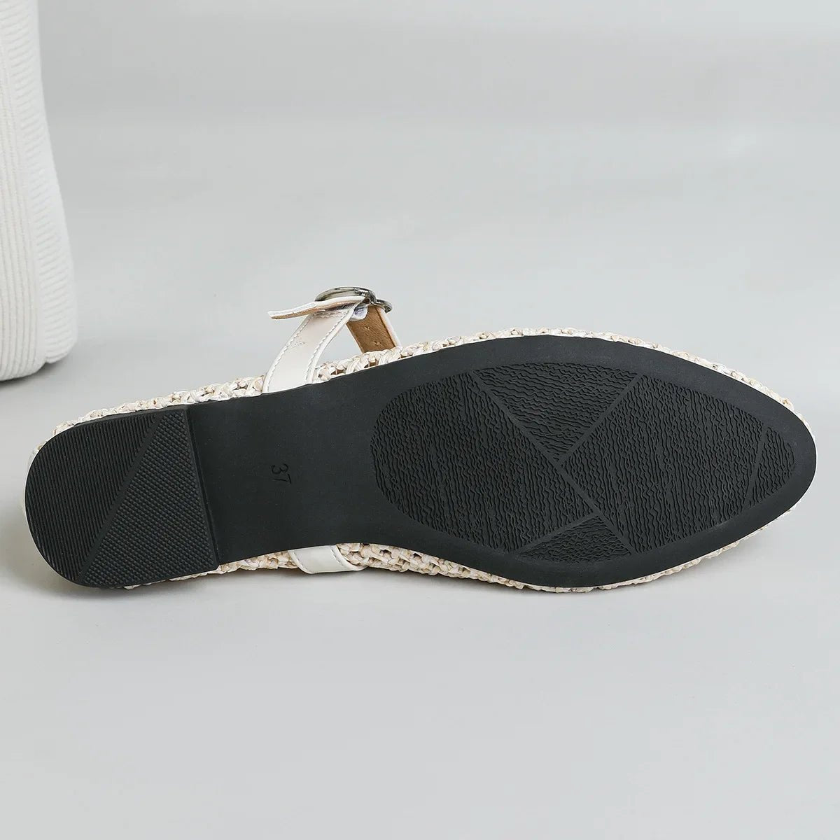 Beatrice Hollow Weave Mary Jane Flats - Women's Fashion Footwear - Image 5