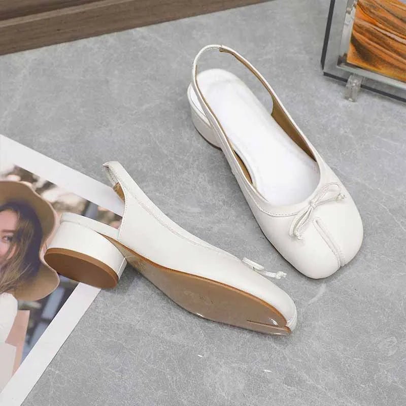 Miriam Split-Toe Ballet Mary Jane Heels - Women's Fashion Footwear - Image 4