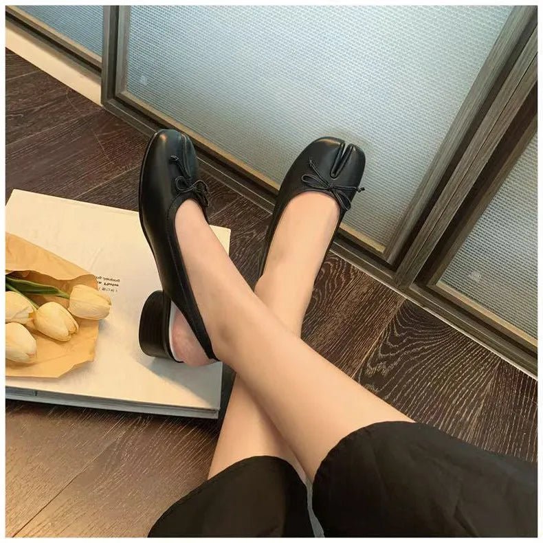 Miriam Split-Toe Ballet Mary Jane Heels - Women's Fashion Footwear - Image 8