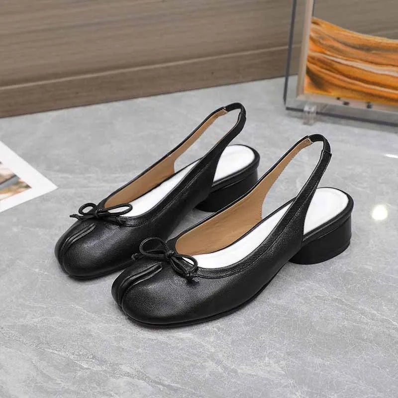 Miriam Split-Toe Ballet Mary Jane Heels - Women's Fashion Footwear - Image 11
