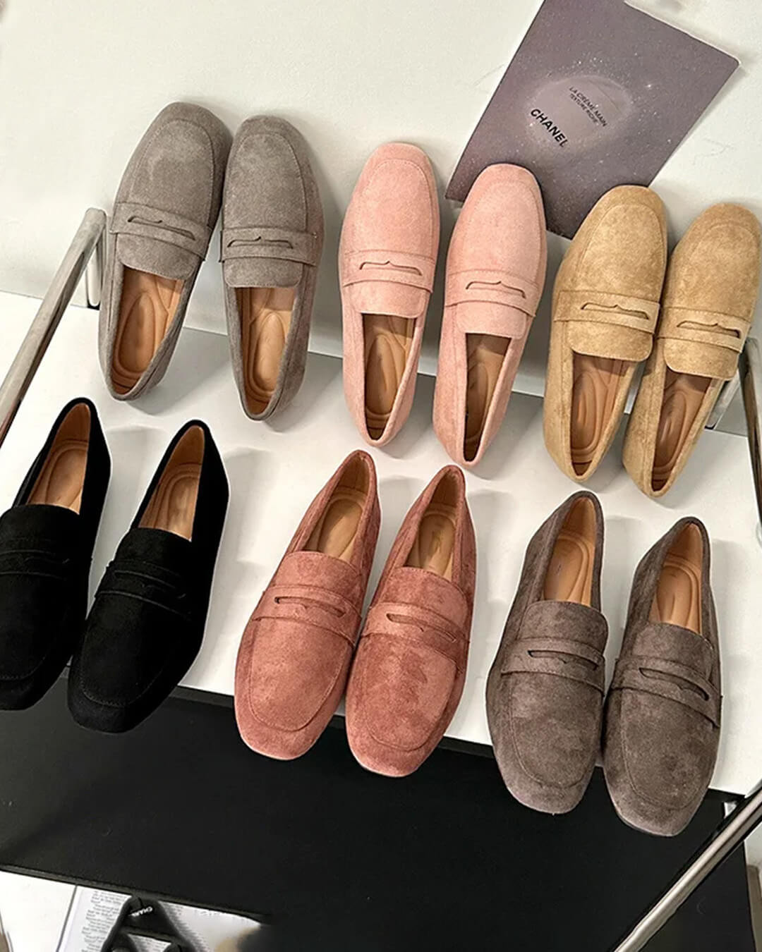 Adira Suede Slip-On Loafers - Women's Fashion Footwear - Image 9