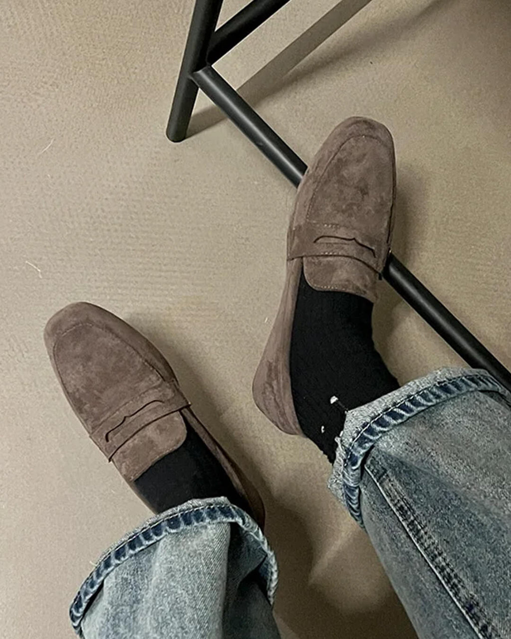 Adira Suede Slip-On Loafers - Women's Fashion Footwear - Image 5