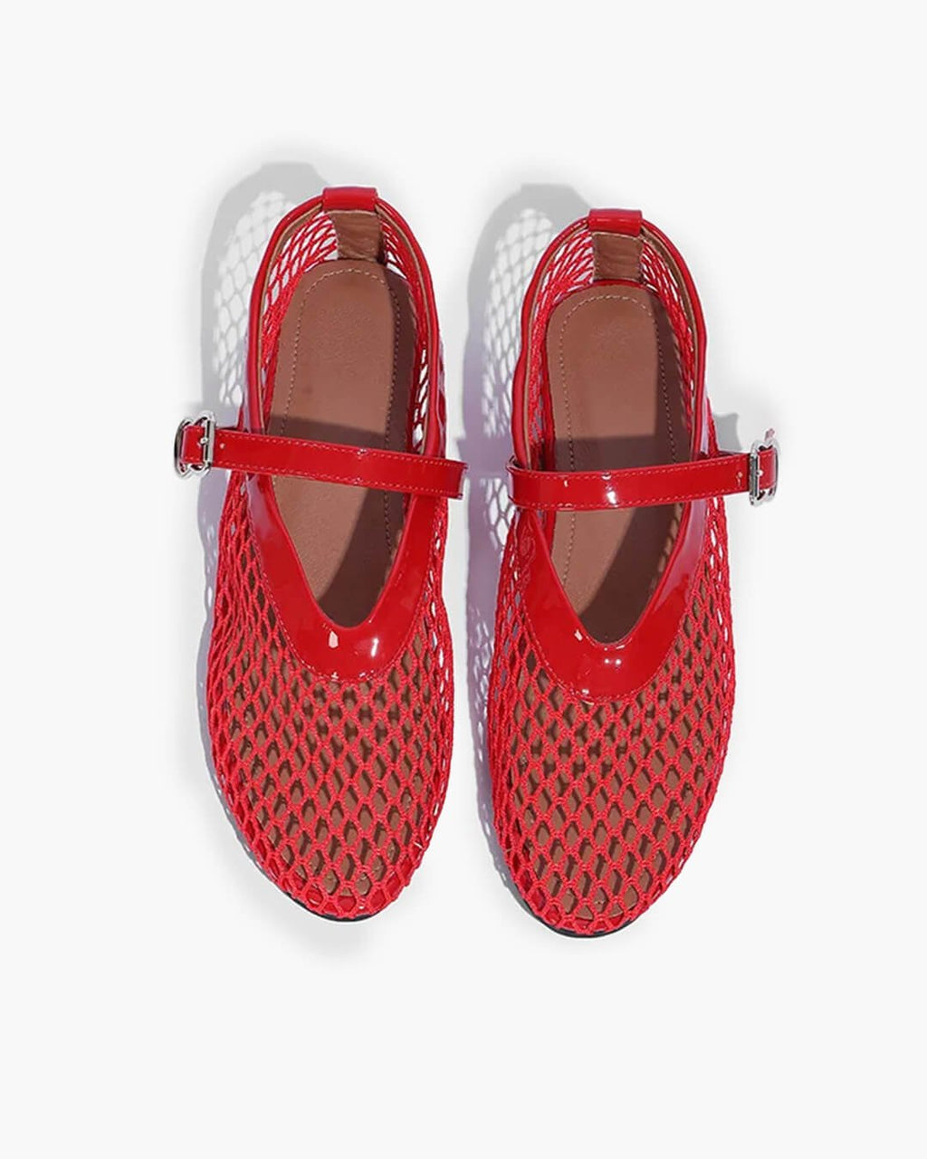 Hadley Breathable Sheer Mesh Ballet Flats - Comfortable Round Toe Shoes - Image 8