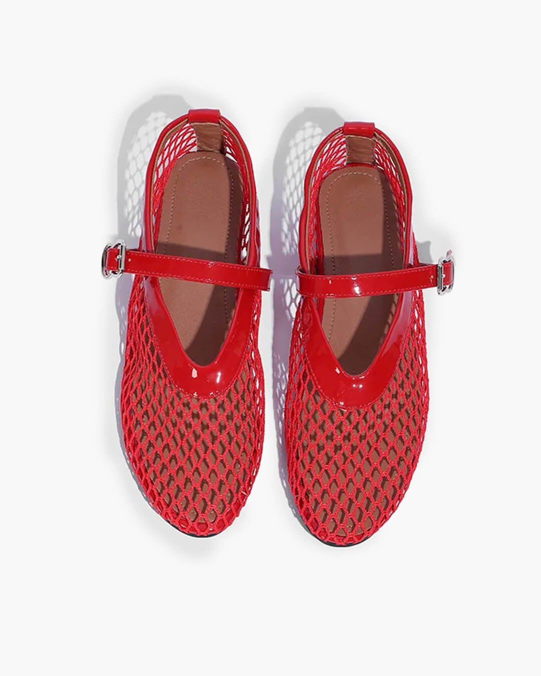 Hadley Breathable Sheer Mesh Ballet Flats - Comfortable Round Toe Shoes - Image 8