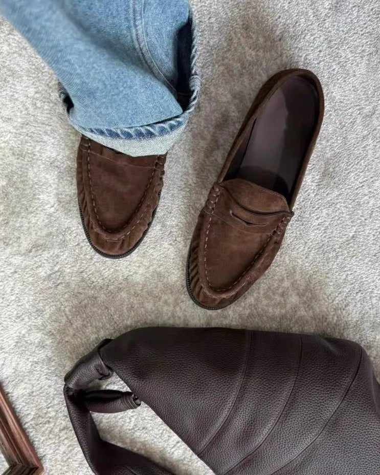 Fiona Faux Leather Slip-On Loafers - Women's Fashion Footwear - Image 3