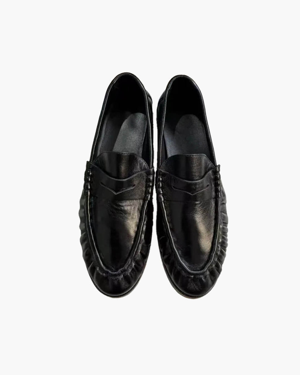 Fiona Faux Leather Slip-On Loafers - Women's Fashion Footwear - Image 2