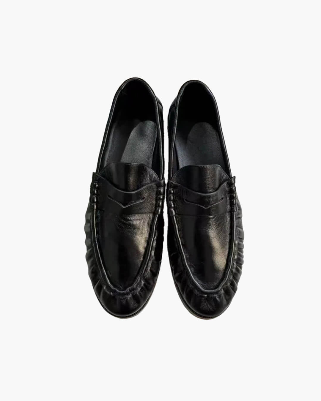 Fiona Faux Leather Slip-On Loafers - Women's Fashion Footwear - Image 2