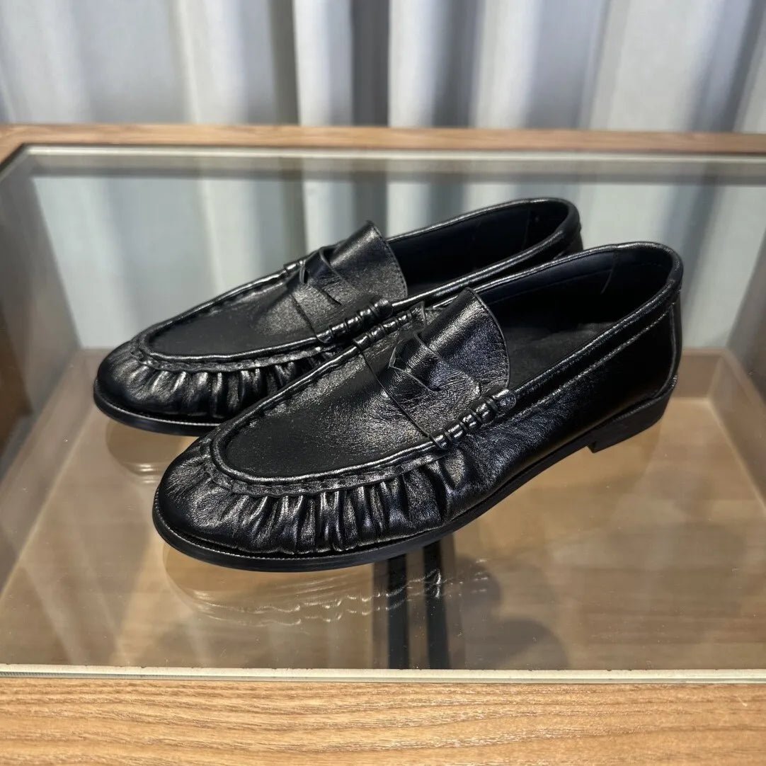 Fiona Faux Leather Slip-On Loafers - Women's Fashion Footwear - Image 7