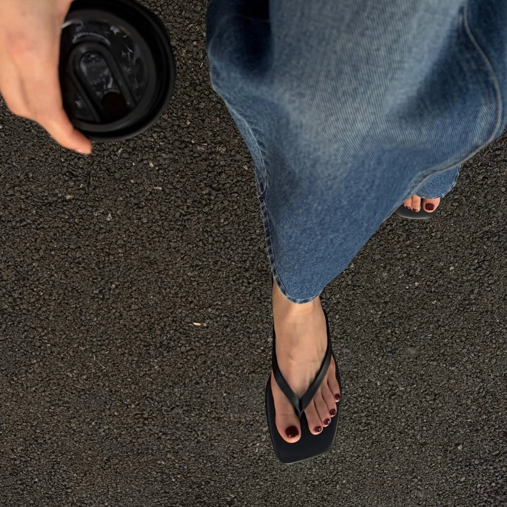 Fiona Square-Toe Beach Sandal - Women's Fashion Footwear - Image 2