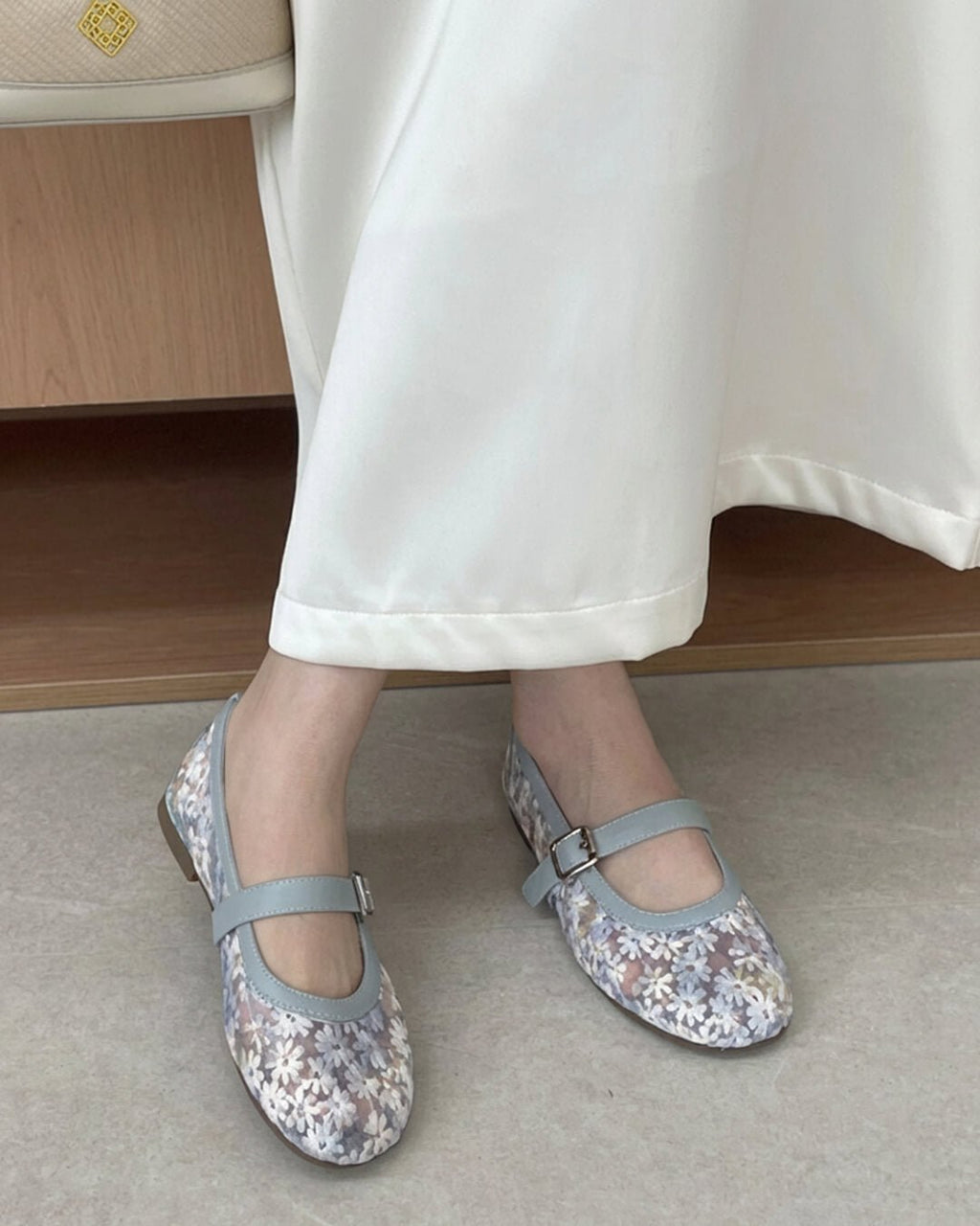 Helen Mesh Mary Jane Ballet Flats - Women's Fashion Footwear - Image 11
