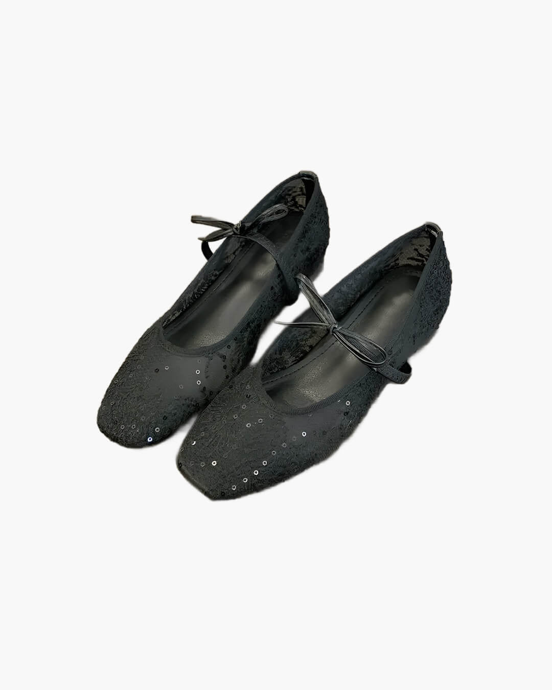 Joan Mesh Ballet Flats for Women - Square Toe Mary Jane Slip-On Flats - Image 4