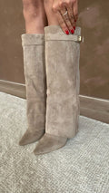 Kyla Suede Boots - Women's Fashion Footwear