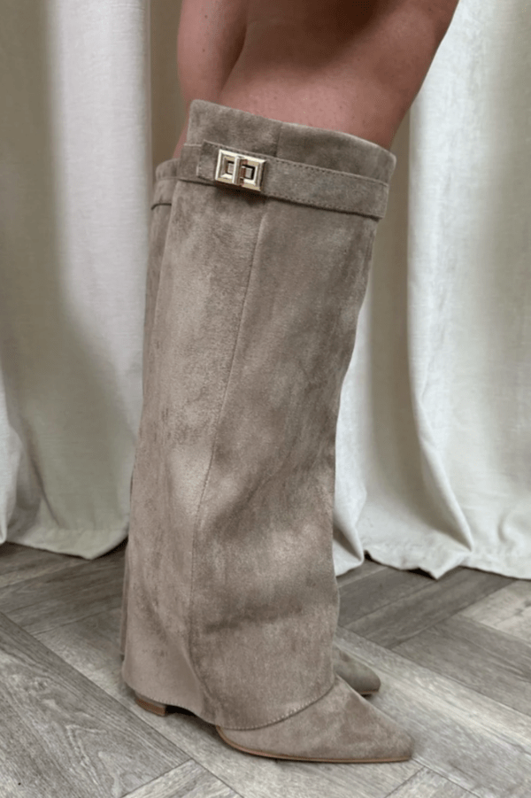 Kyla Suede Boots - Women's Fashion Footwear - Image 2