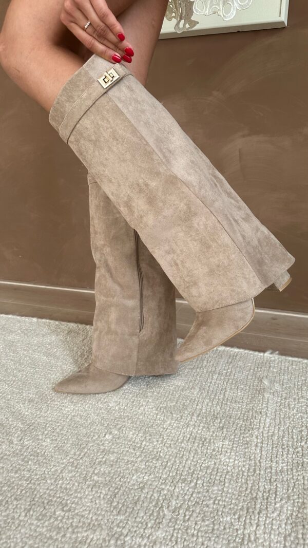 Kyla Suede Boots - Women's Fashion Footwear - Image 4