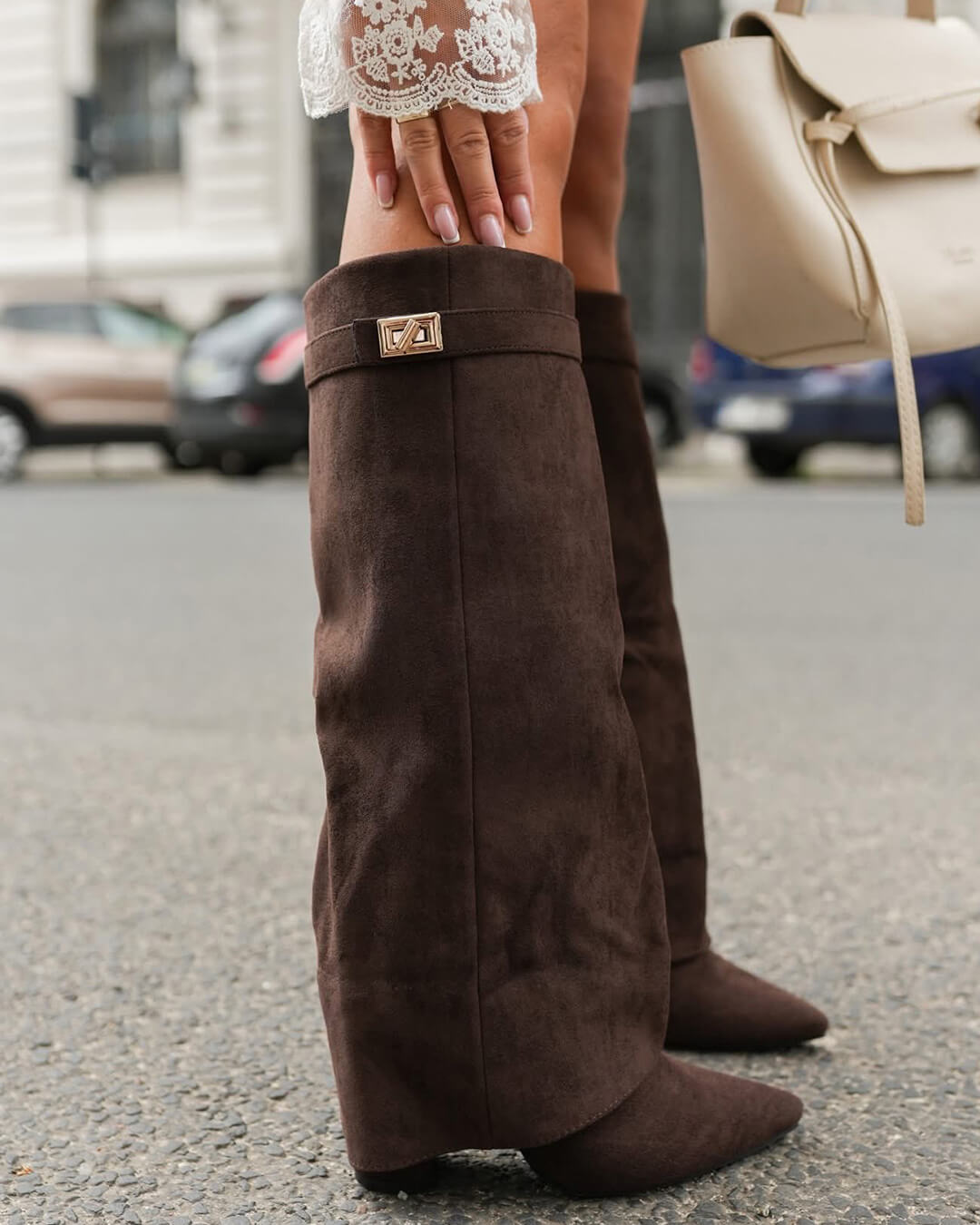 Kyla Suede Boots - Women's Fashion Footwear - Image 11