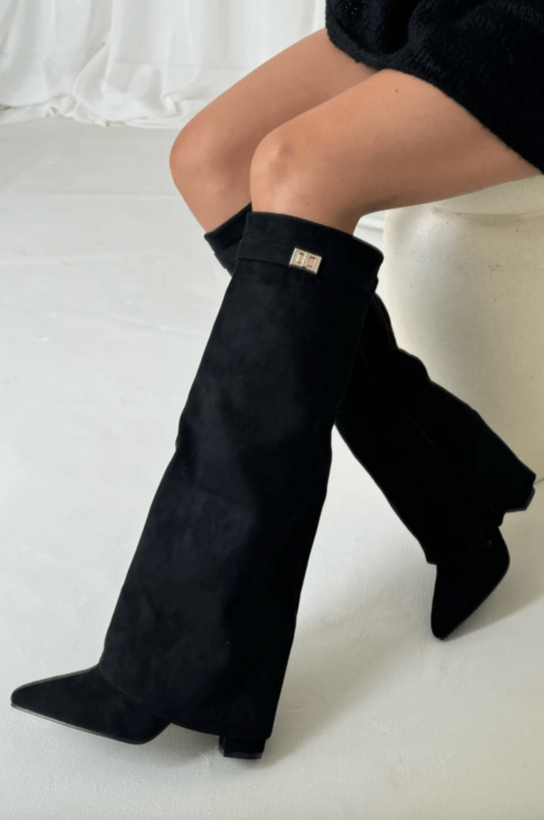 Kyla Suede Boots - Women's Fashion Footwear - Image 7