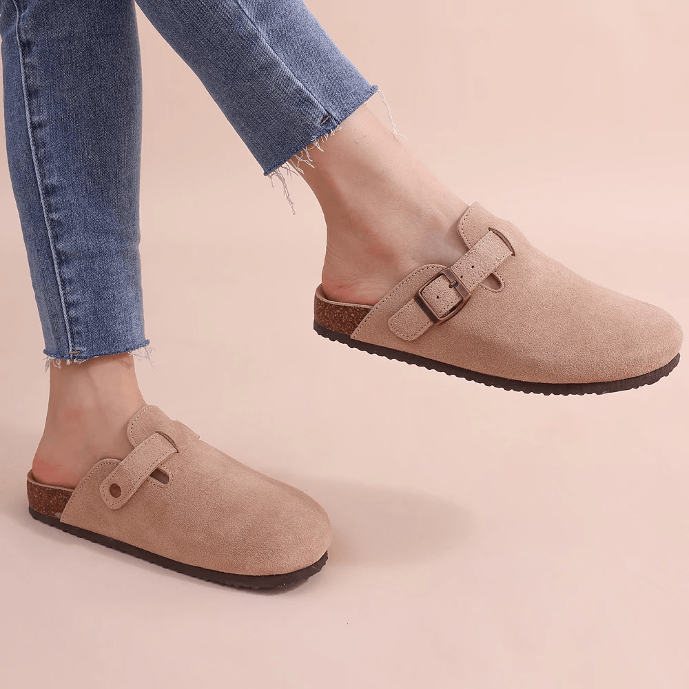 Minerva Adjustable Buckle Slip-On Sandals - Women's Fashion Footwear - Image 2