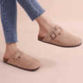 Minerva Adjustable Buckle Slip-On Sandals - Women's Fashion Footwear - Image 2