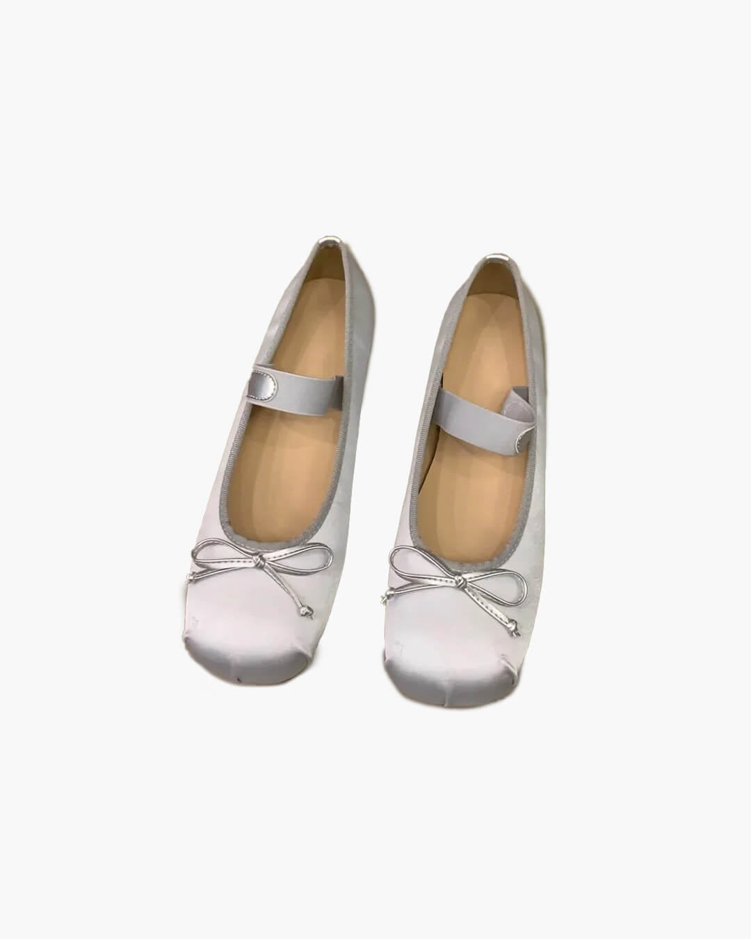 Pamela Bowtie Satin Ballet Flats - Women's Fashion Footwear - Image 9