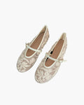 Sarah Beaded Mesh Ballet Flats - Women's Fashion Footwear