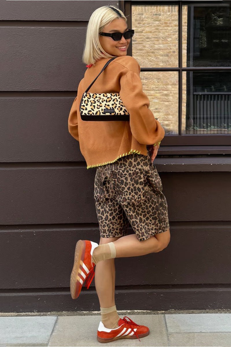 Nicole Leopard Print Shorts - Women's Casual Shorts - Image 2