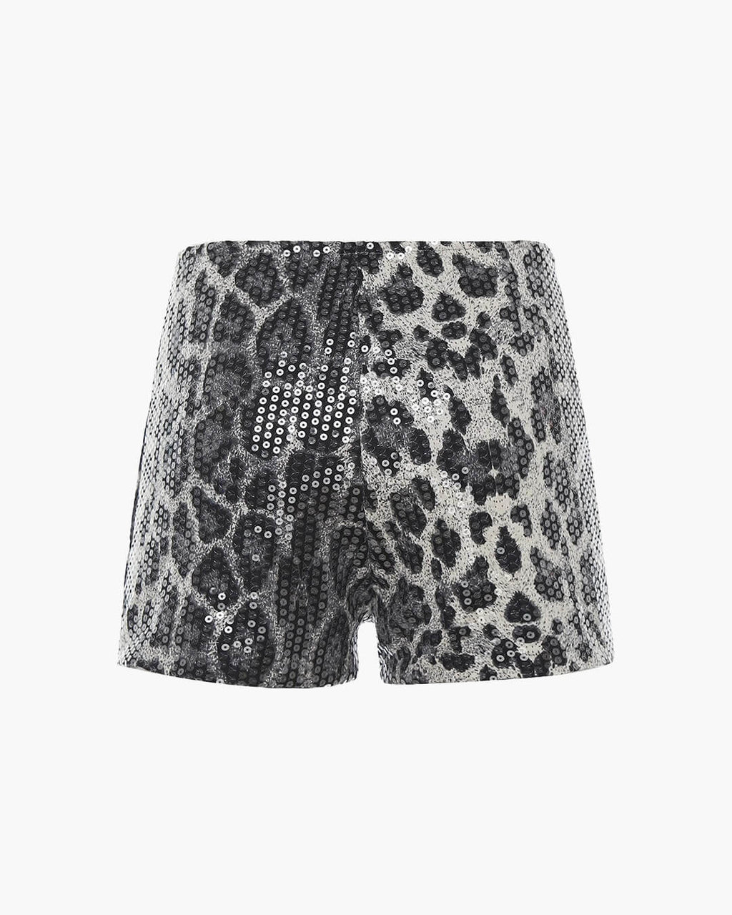 Quennie Leopard Sequin Shorts - Women's Casual Shorts - Image 12