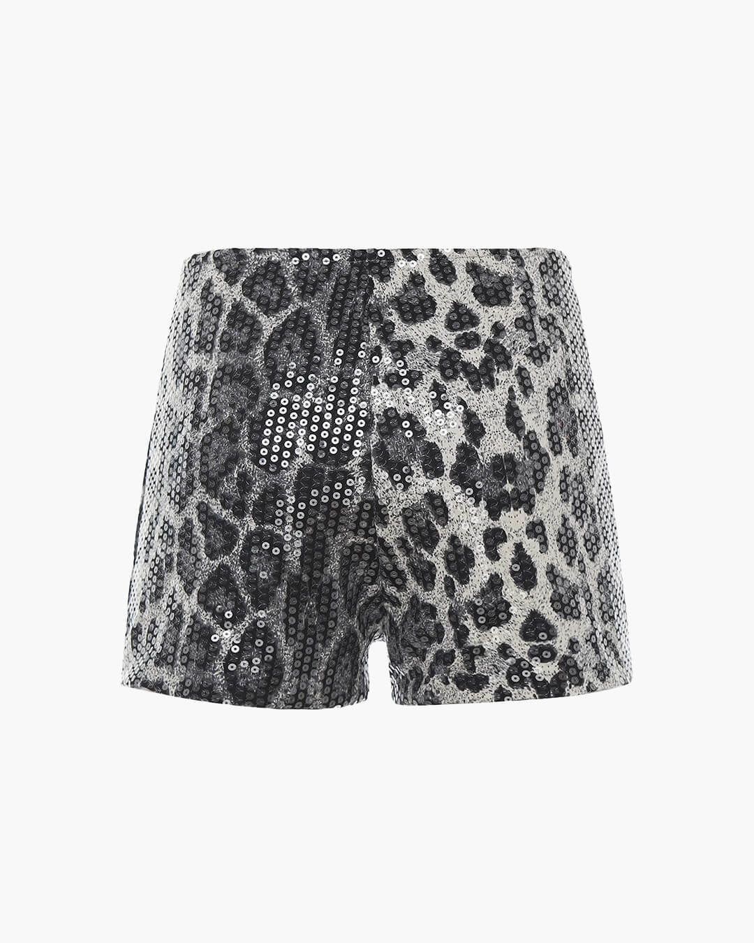 Quennie Leopard Sequin Shorts - Women's Casual Shorts - Image 12