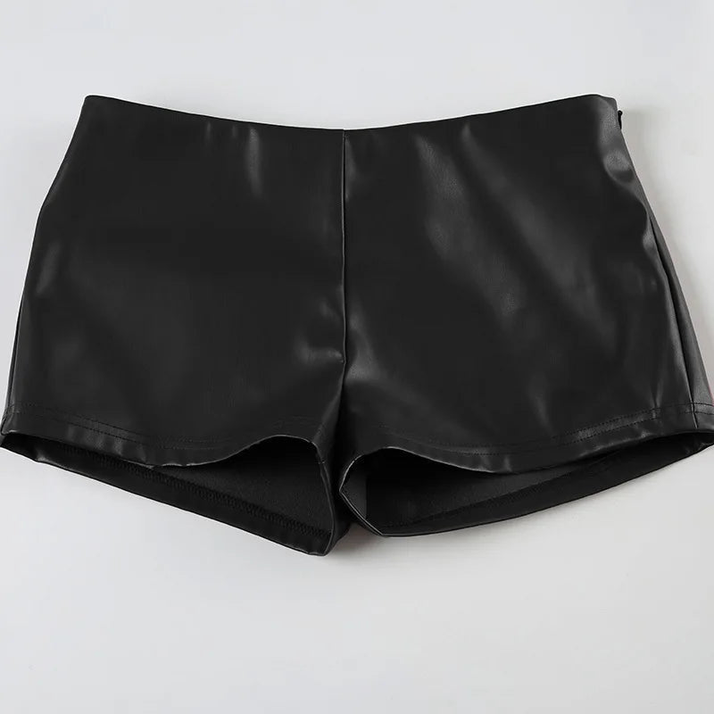 Rhian Hipster Leather Shorts - Women's Casual Shorts - Image 3