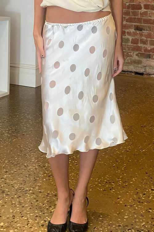 Aislinne Polka Dot Sheer Skirt - Women's Fashion Skirt - Image 2