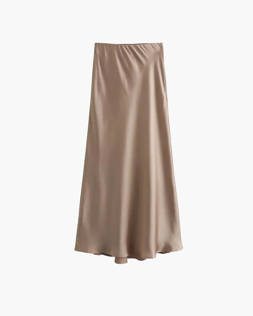Anais High Waist Black Satin Midi Skirt for Women - Elegant Satin Skirt - Image 3