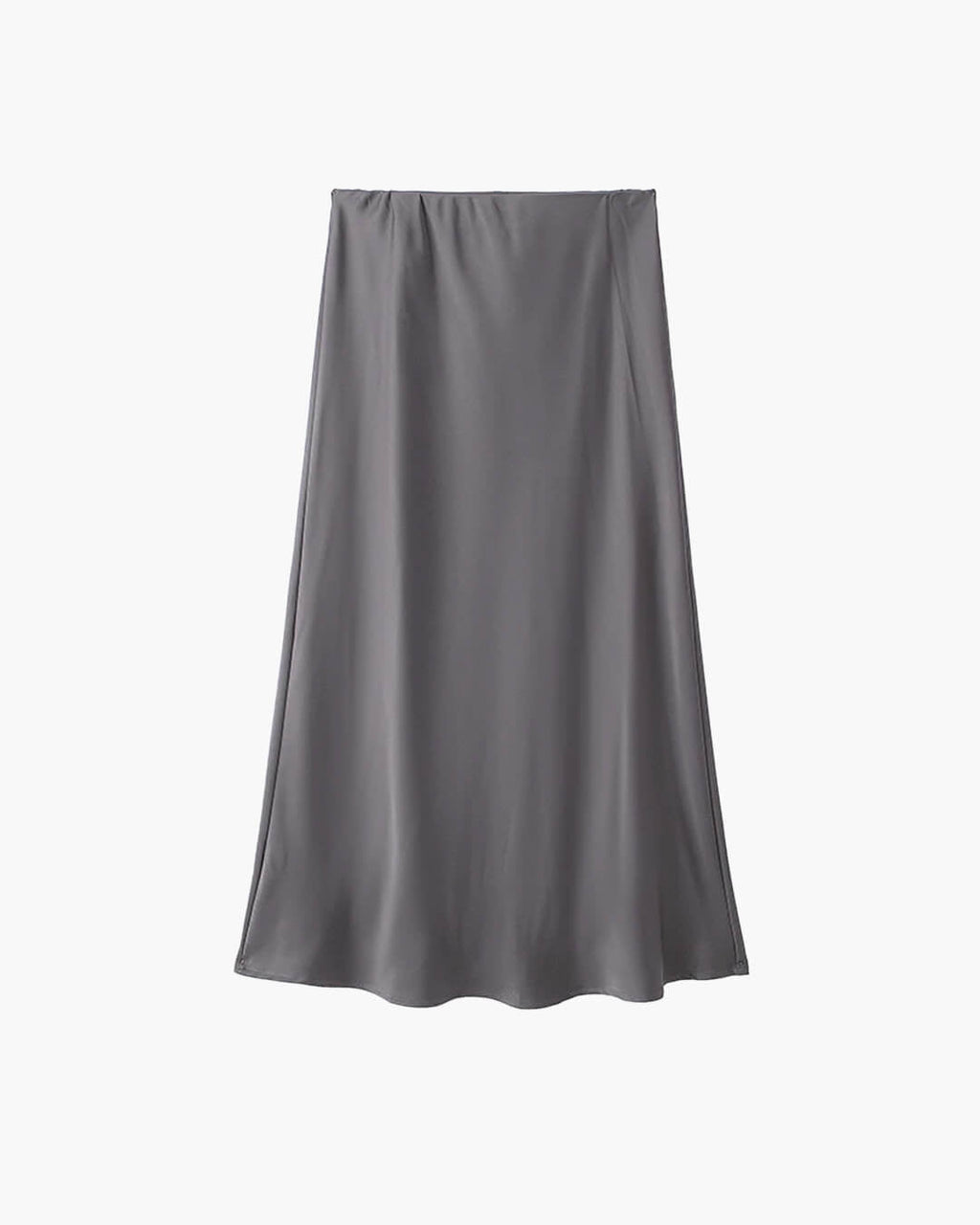 Anais High Waist Black Satin Midi Skirt for Women - Elegant Satin Skirt - Image 6