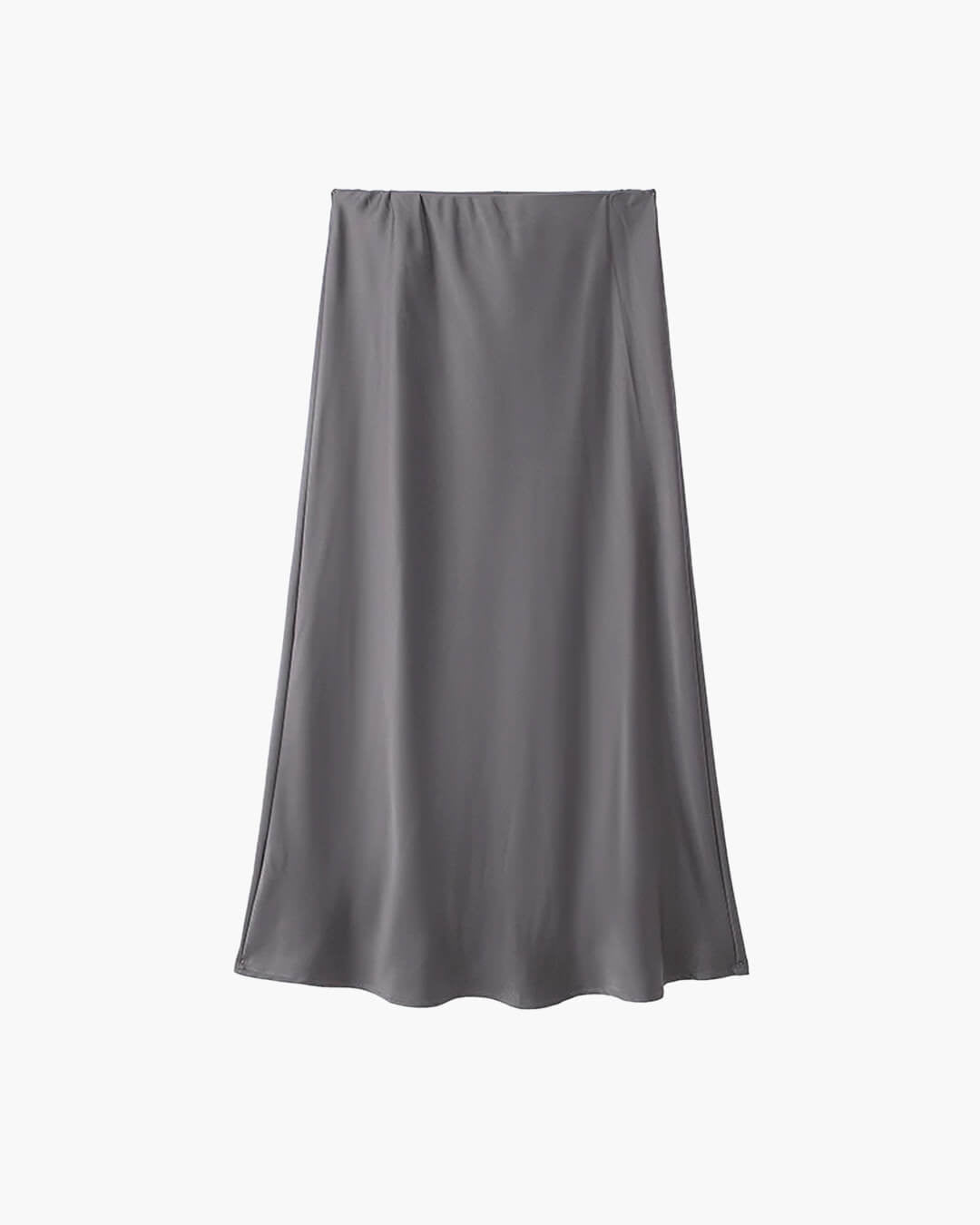 Anais High Waist Black Satin Midi Skirt for Women - Elegant Satin Skirt - Image 6