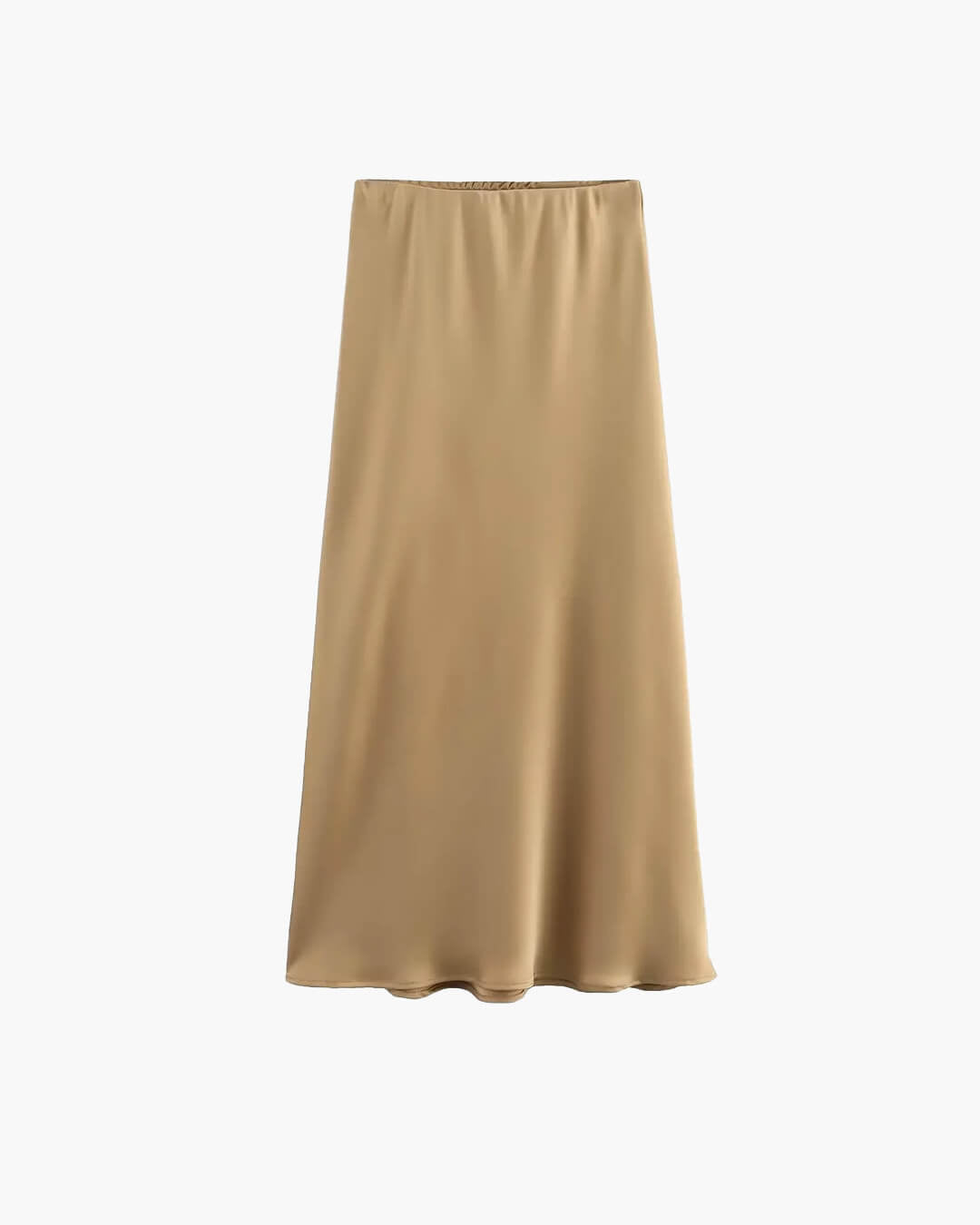 Anais High Waist Black Satin Midi Skirt for Women - Elegant Satin Skirt - Image 4