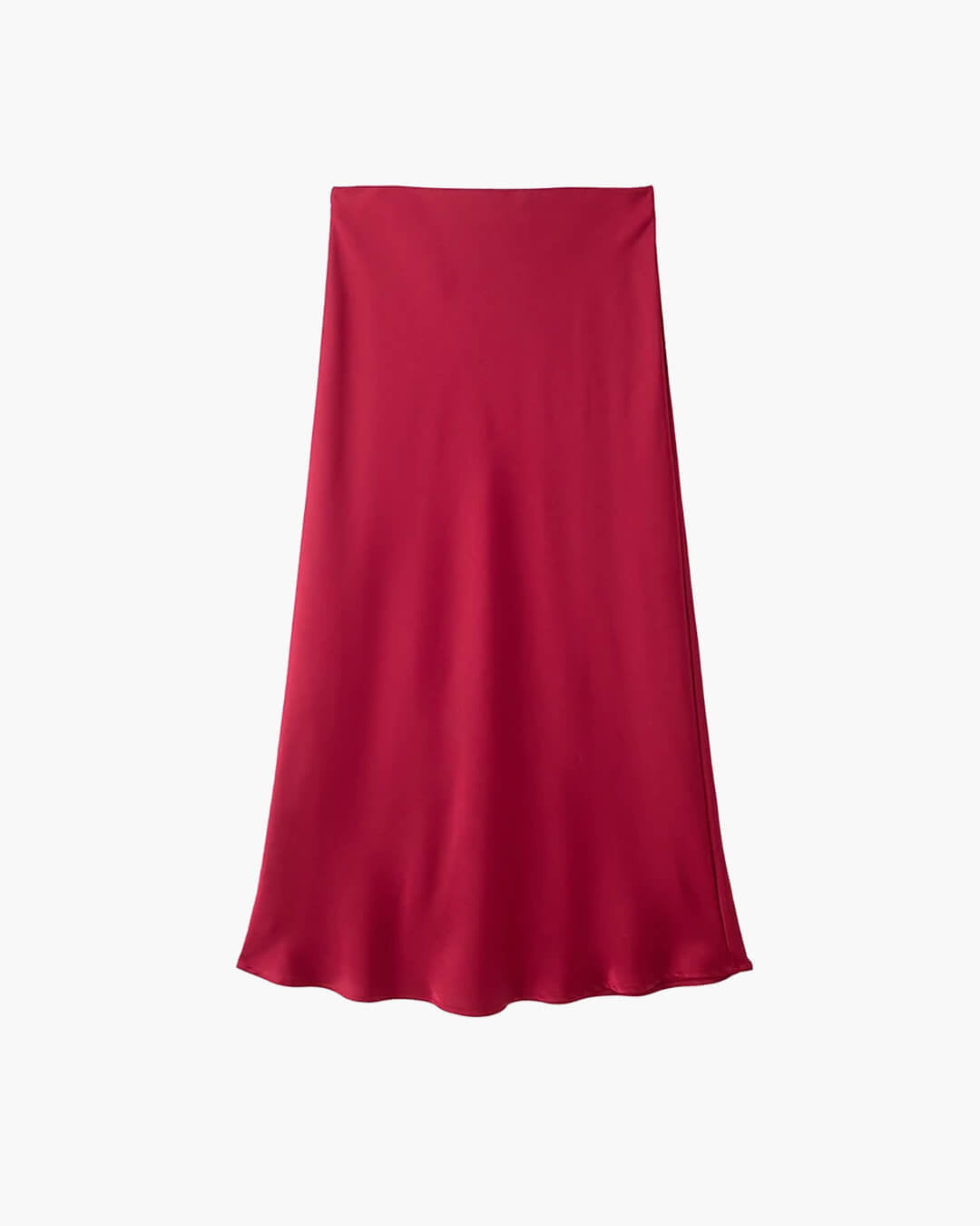 Anais High Waist Black Satin Midi Skirt for Women - Elegant Satin Skirt - Image 8