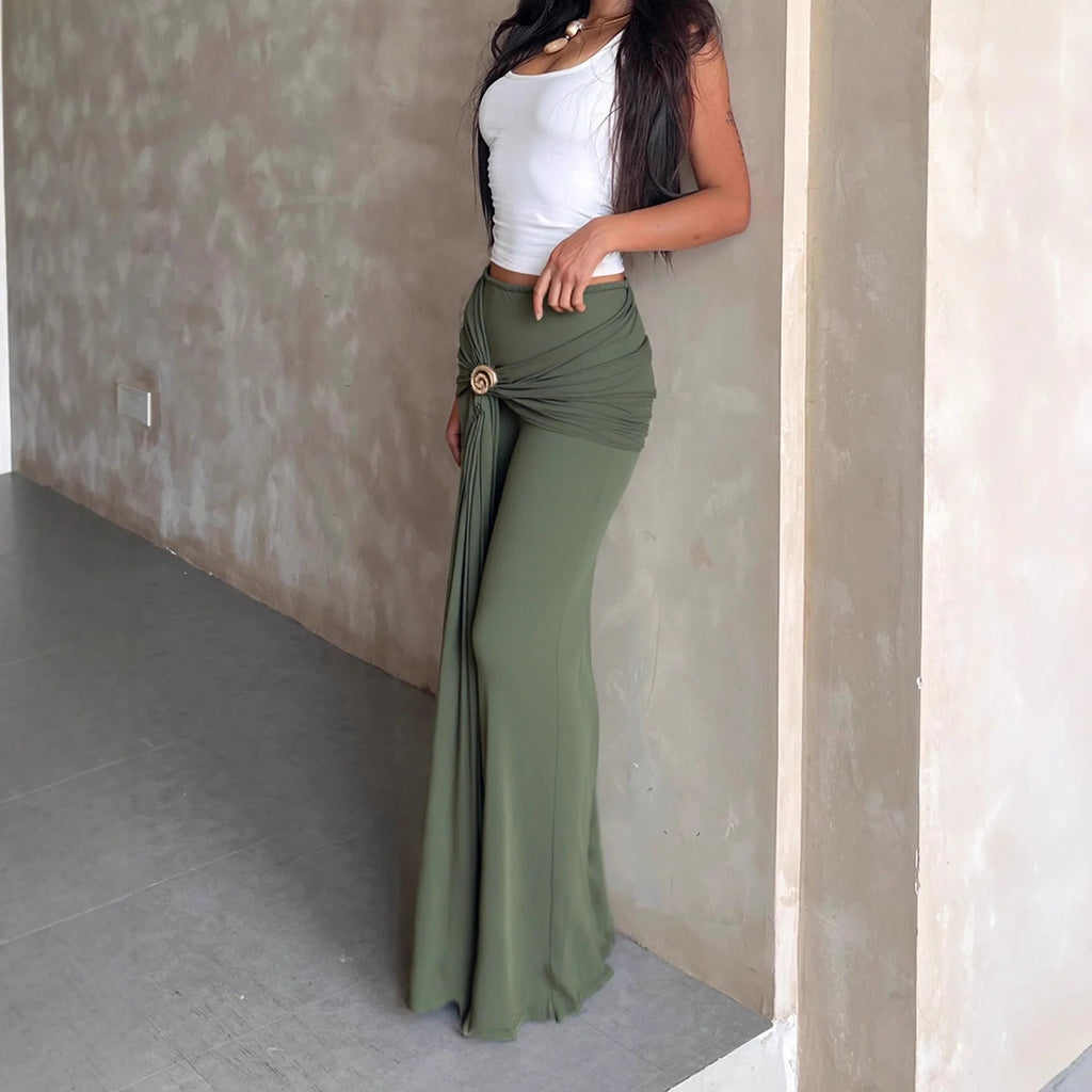 Lily Low-Rise Maxi Skirt - Women's Fashion Skirt - Image 4