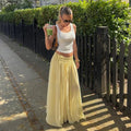 Iris A-Line Lace-Up Skirt - Women's Fashion Skirt - Image 3
