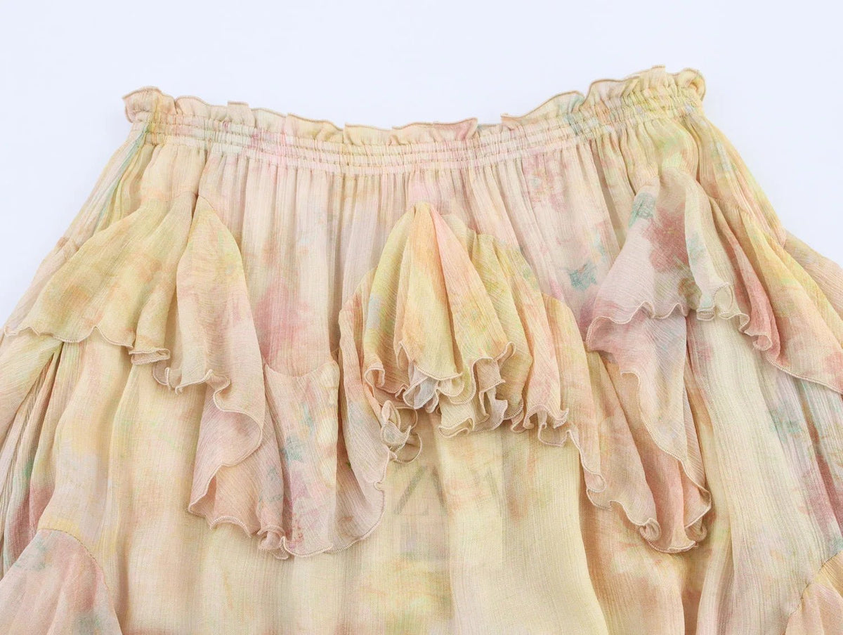 Serena Tiered Boho Maxi Skirt - Women's Fashion Skirt - Image 8