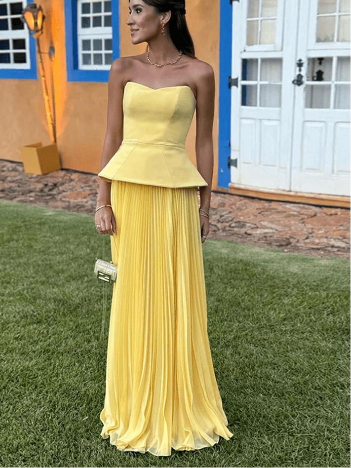 Sophia Pleated Summer Skirt Set - Women's Fashion Skirt - Image 3