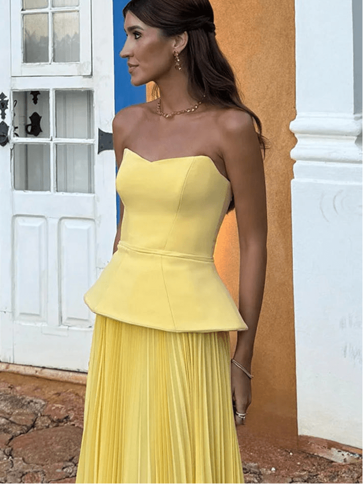 Sophia Pleated Summer Skirt Set - Women's Fashion Skirt - Image 4