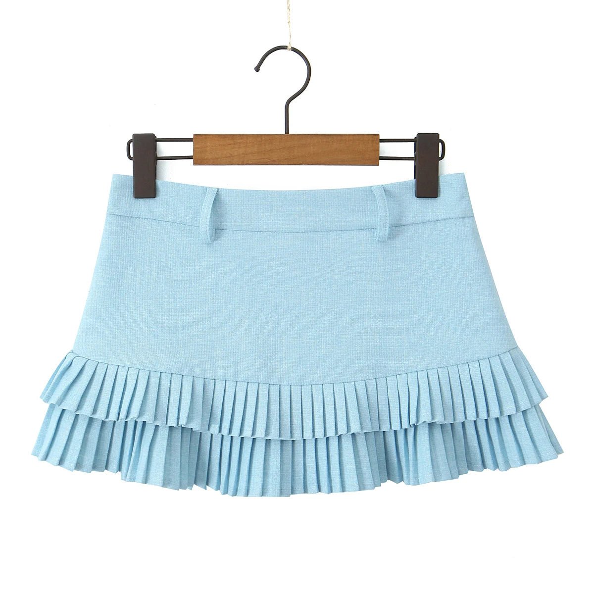 Adarsha Low-Waist Pleated Mini Skirt - Women's Fashion Skirt - Image 7