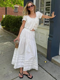 Celeste High-Waist Lace Maxi Skirt - Women's Fashion Skirt