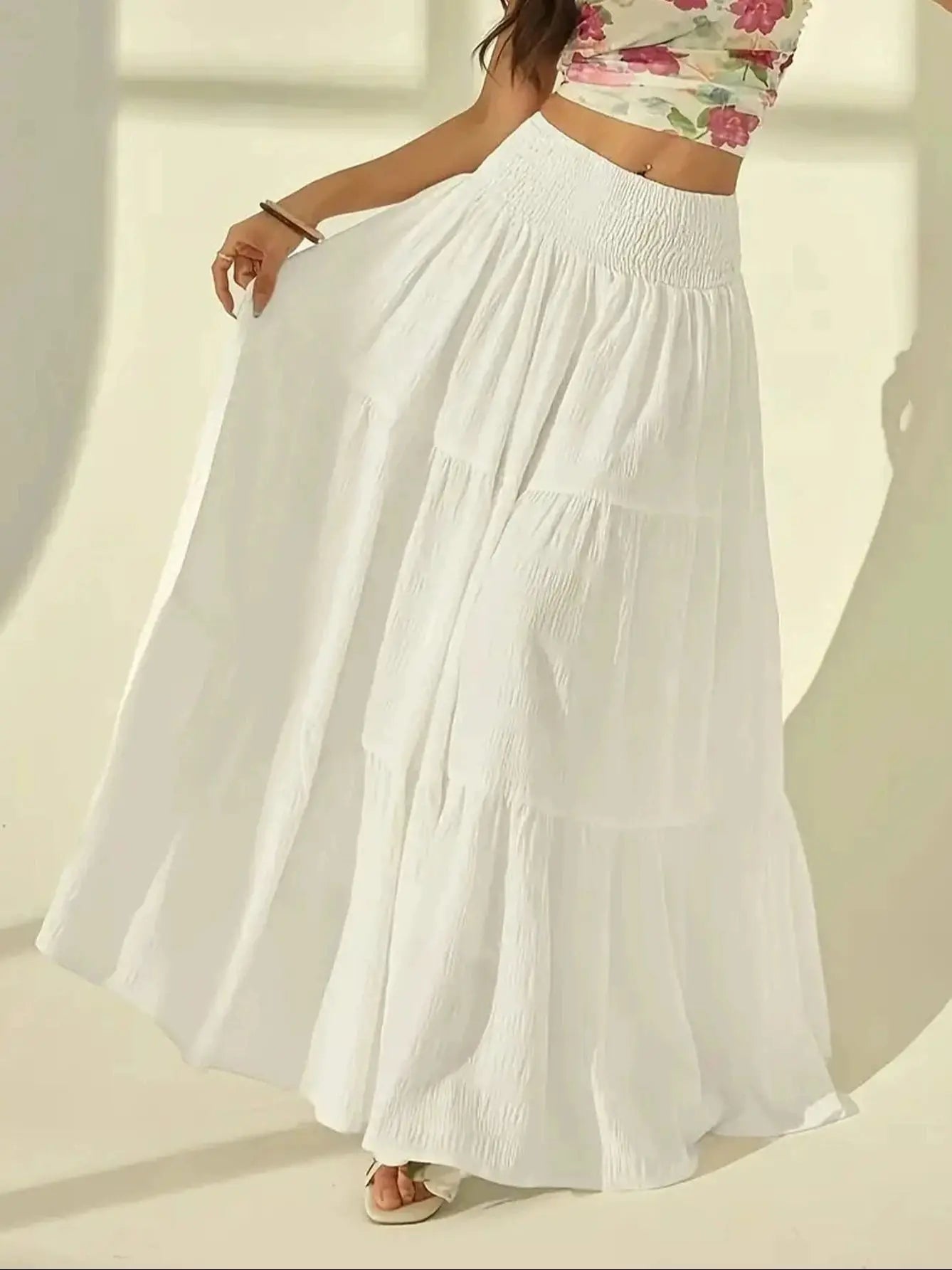 Celeste Layered Maxi Skirt - Women's Fashion Skirt - Image 4