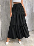 Idalia High Waist Flounce Hem A-Line Skirt - Women's Fashion Skirt
