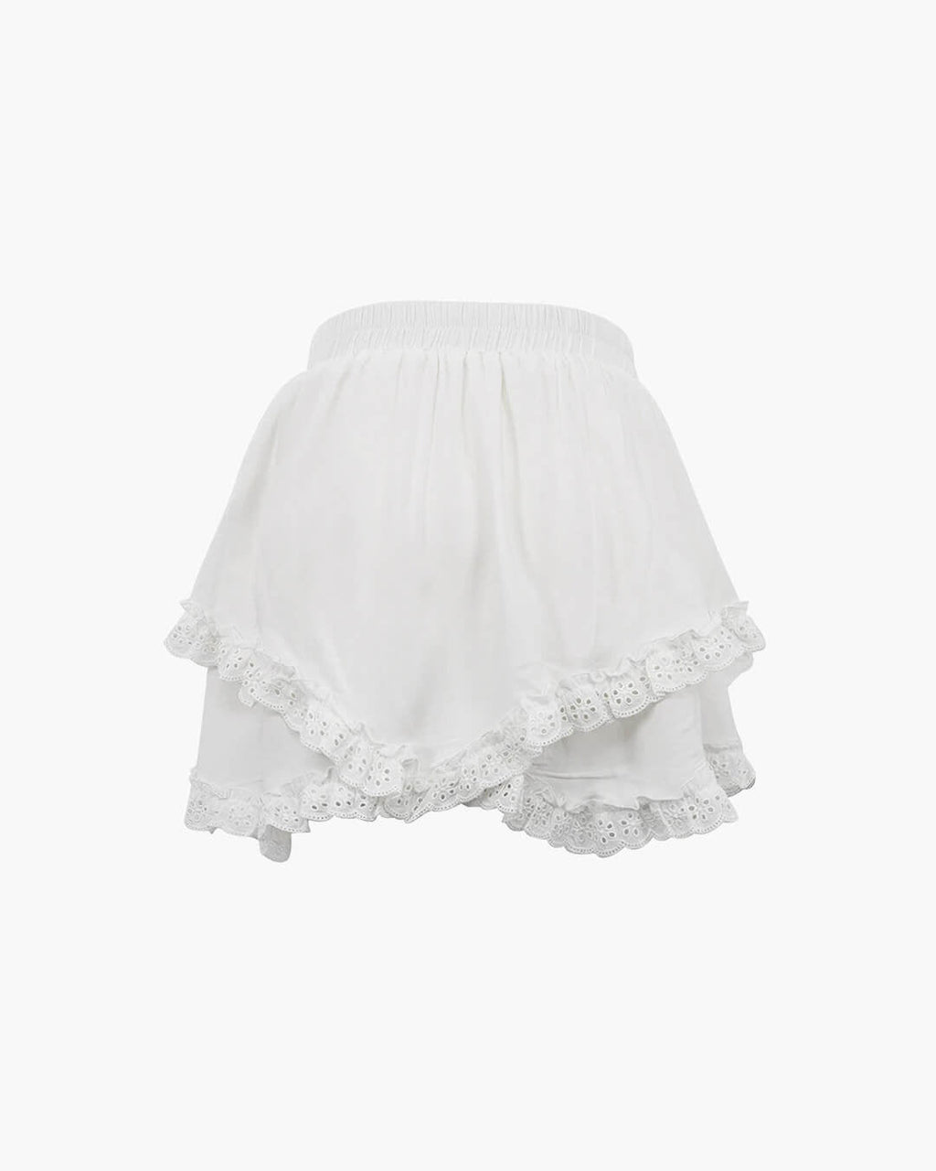 Kyrie Ruffled Trim Layered Mini Skirt - Women's Fashion Skirt