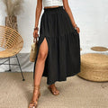 Maia Bohemian Midi Ruffle Skirt - Women's Fashion Skirt