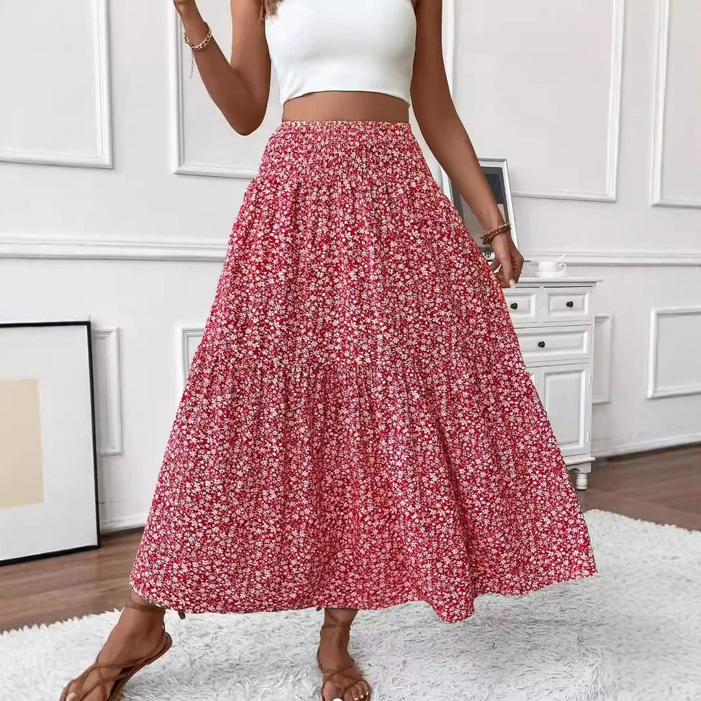 Rivka Boho Floral Maxi Skirt - Women's Fashion Skirt - Image 3