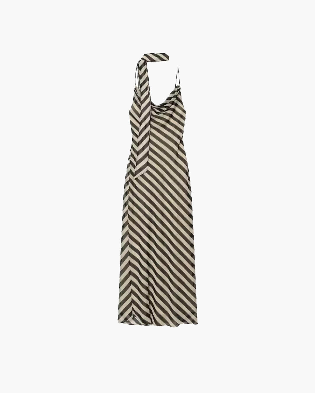 Lola Striped Scarf Maxi Dress - Elegant Occasion Dress for Women