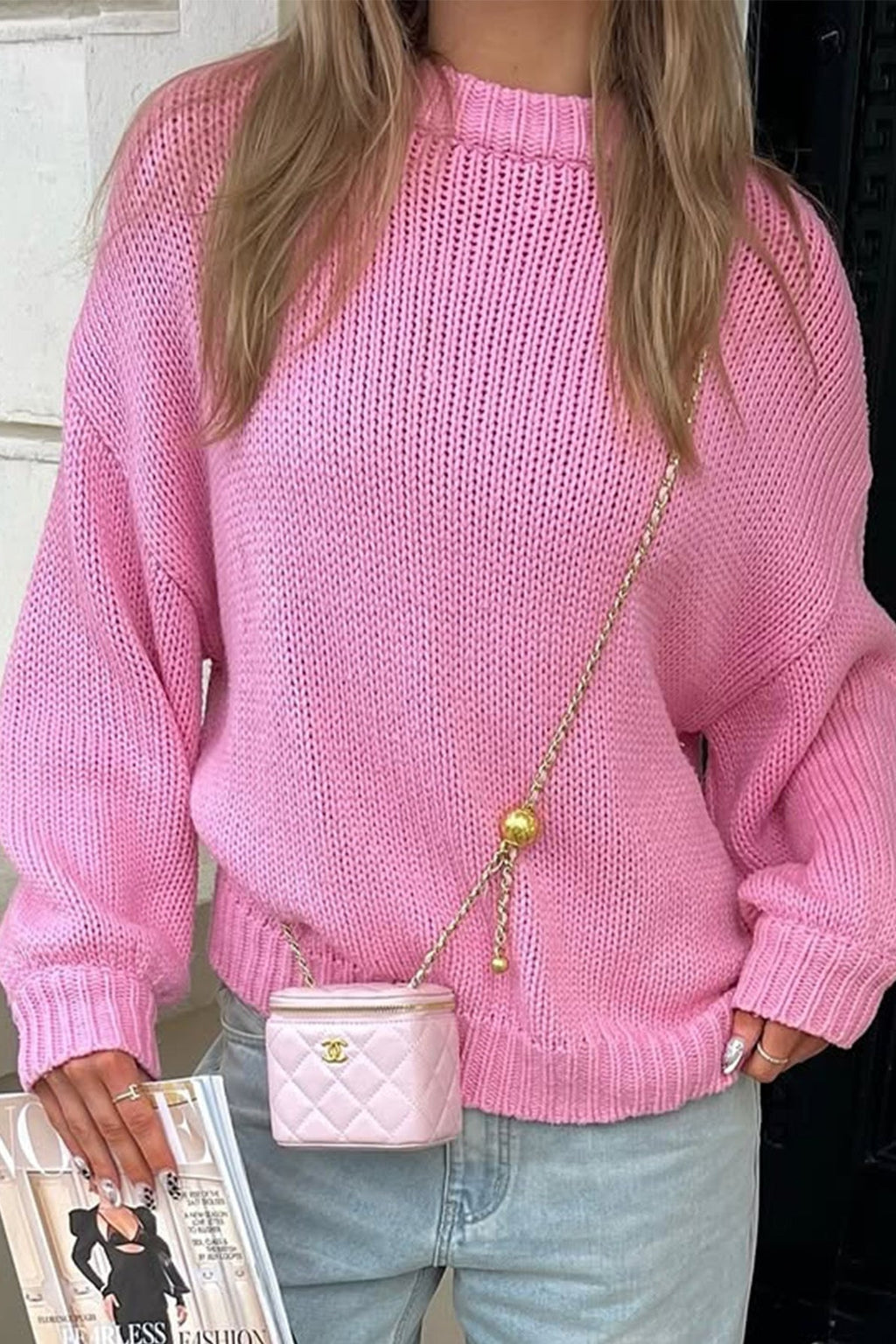 Amanda Crew Neck Layering Sweater - Women's Cozy Knitwear - Image 8