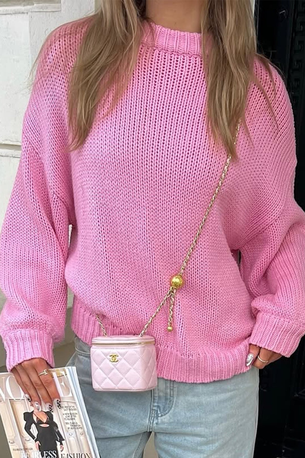 Amanda Crew Neck Layering Sweater - Women's Cozy Knitwear - Image 8
